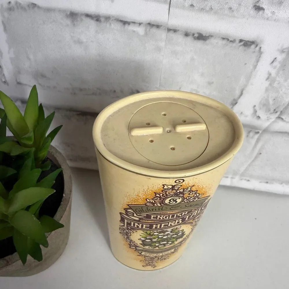 Vintage Gilchrist & Soames English Fine Herb Talc Powder
